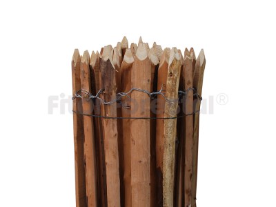 Rollo de valla empalizada de castaño